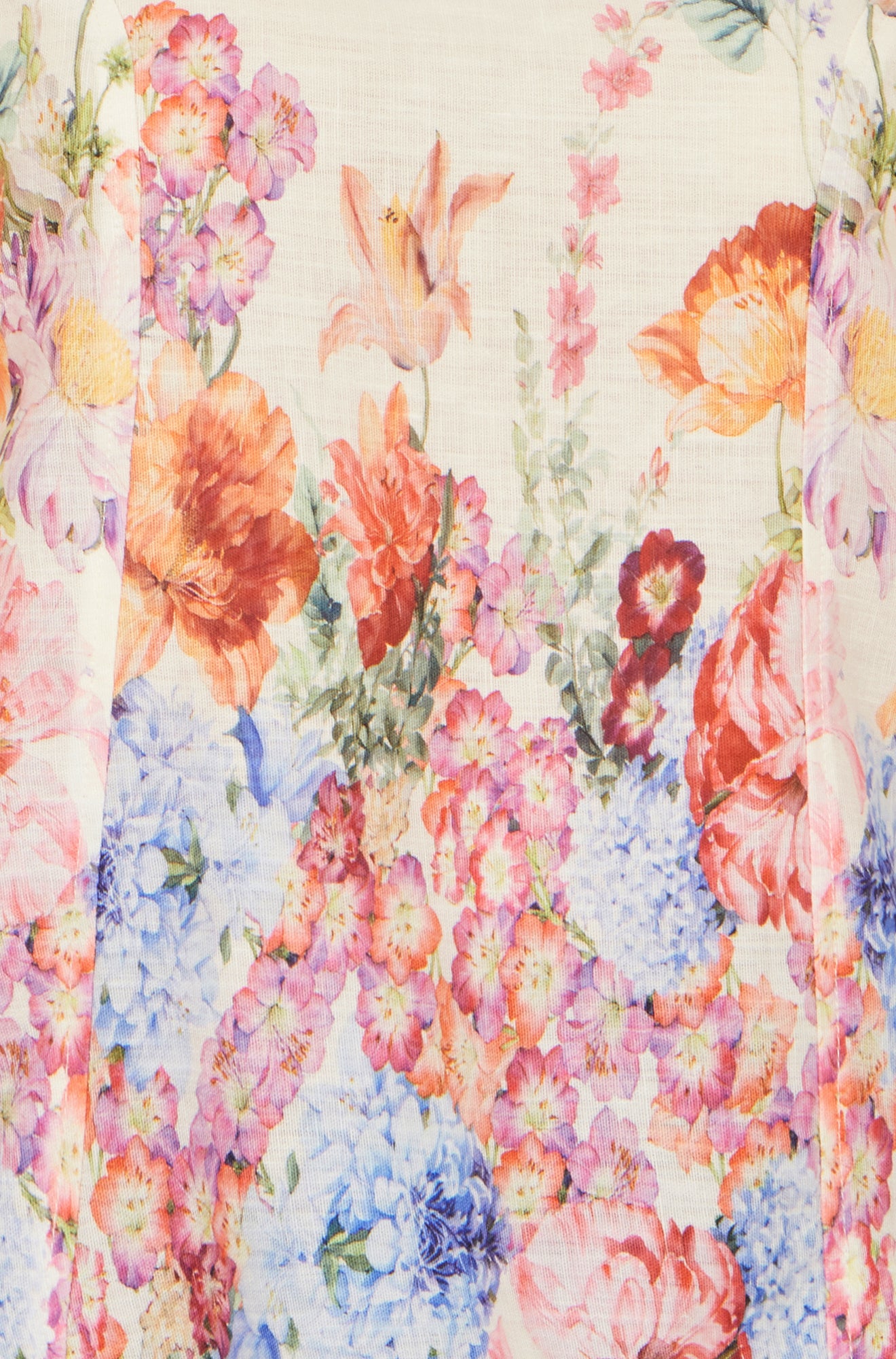 Yumi Pink Floral Border Top Tops Yumi