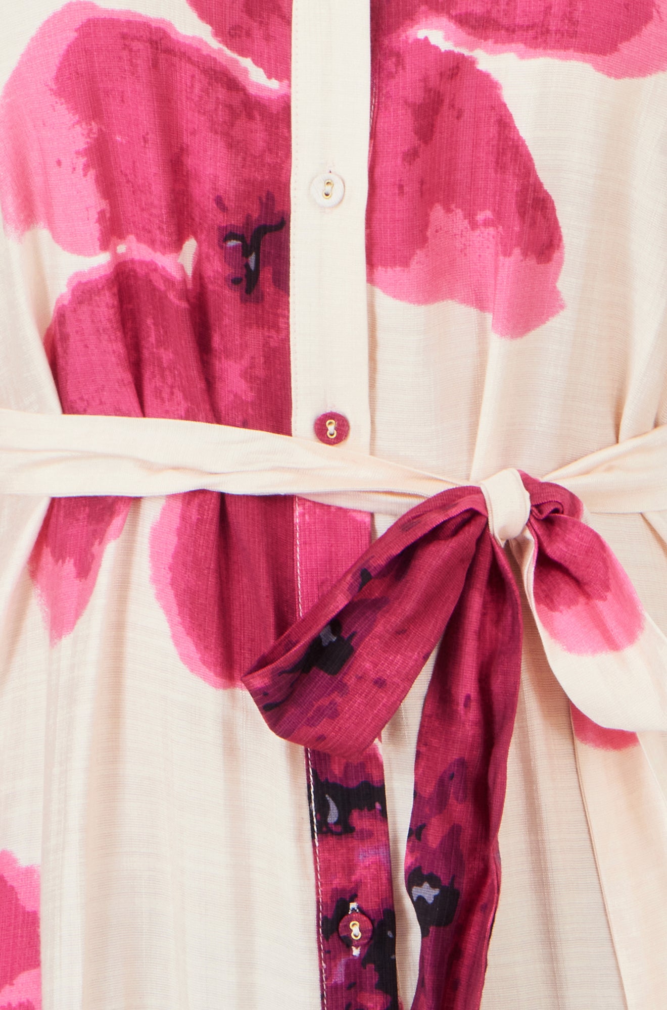 Yumi Pink Scattered Floral Shirt Dress Dress Occasion Yumi