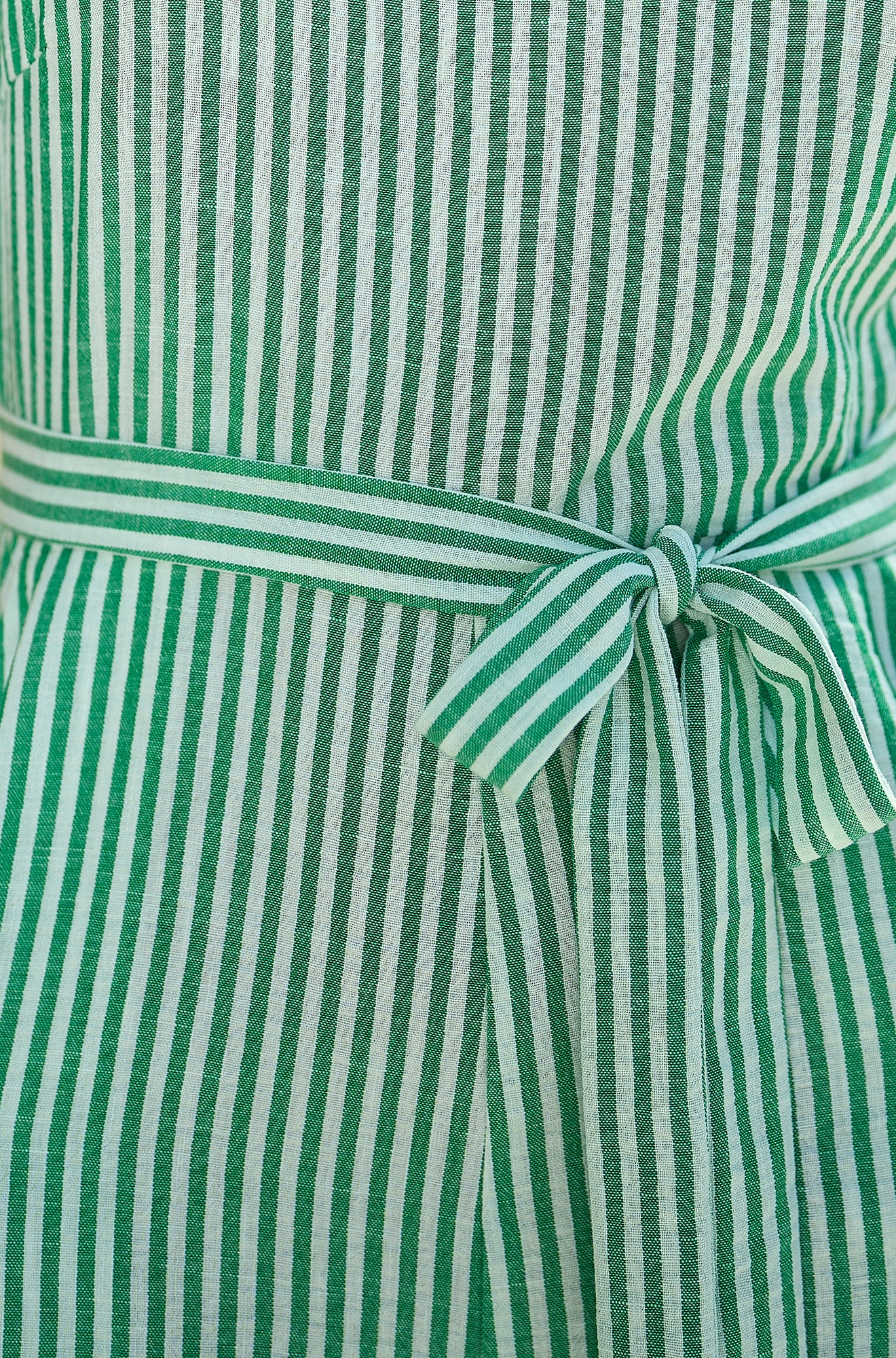 Yumi Green Stripe Strappy Jumpsuit JUMPSUIT Yumi