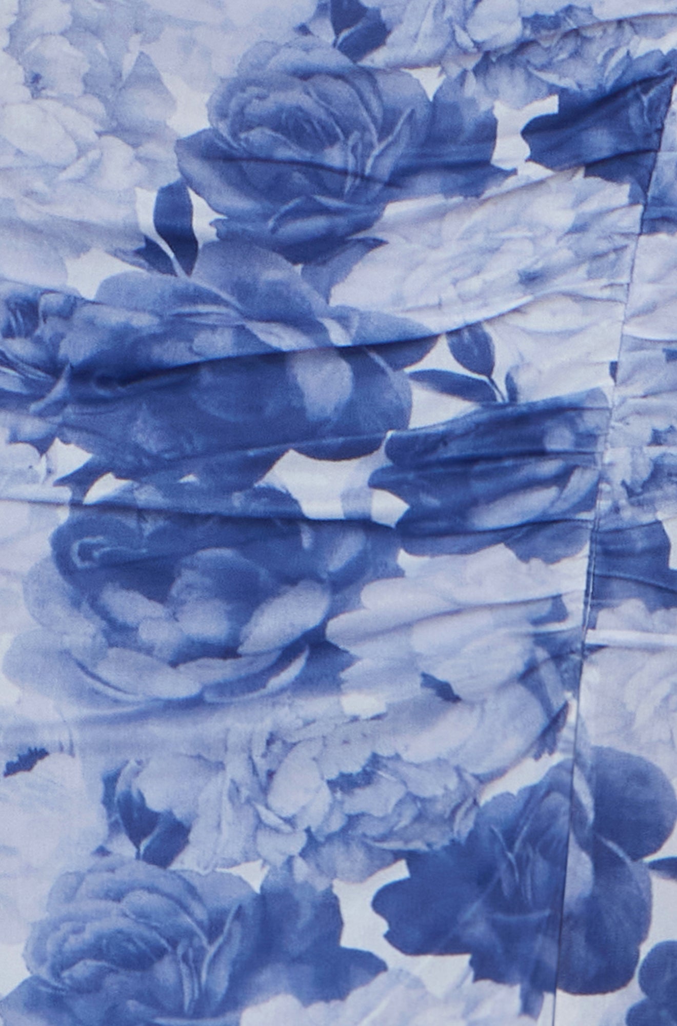 Yumi Blue Mesh Ruched Midi Dress With Split Dress Occasion Yumi