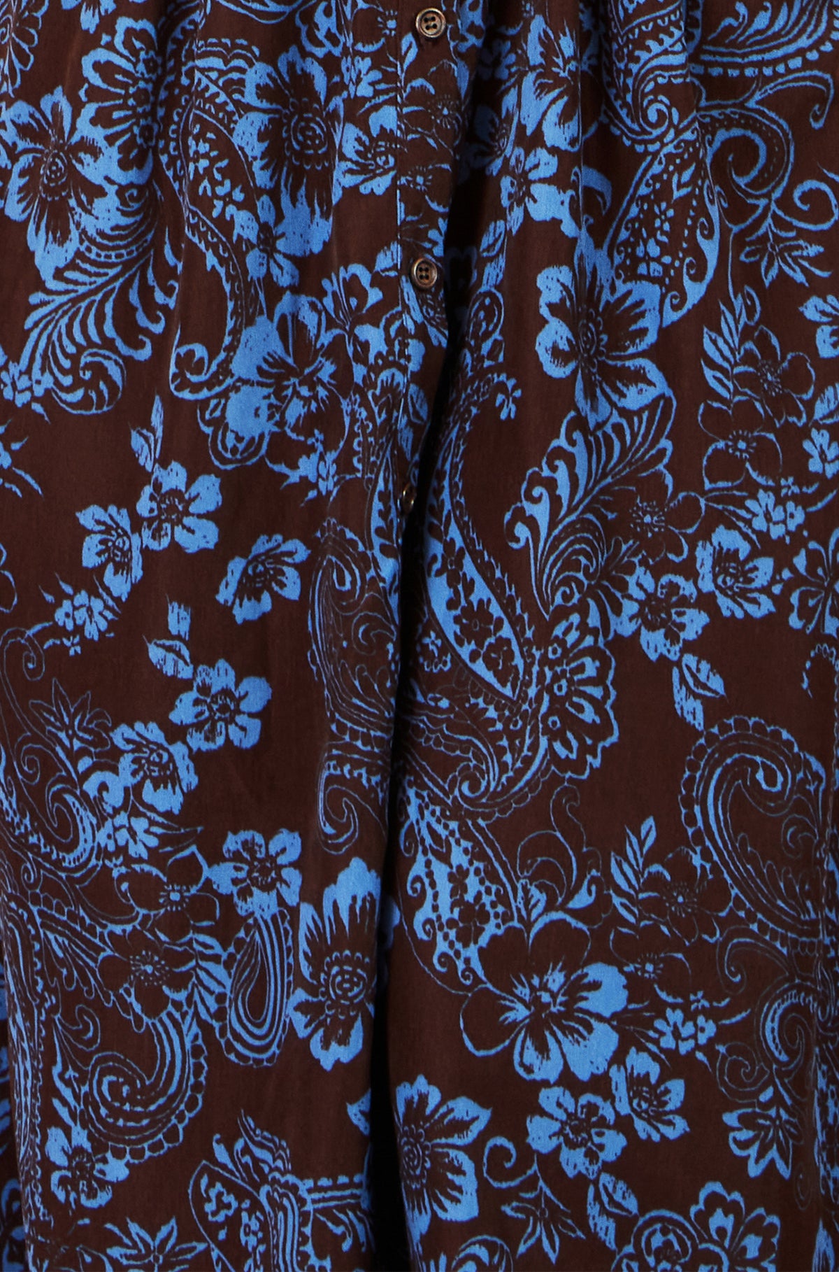 Yumi Brown Paisley Midi Shirt Dress Dress Casual Yumi