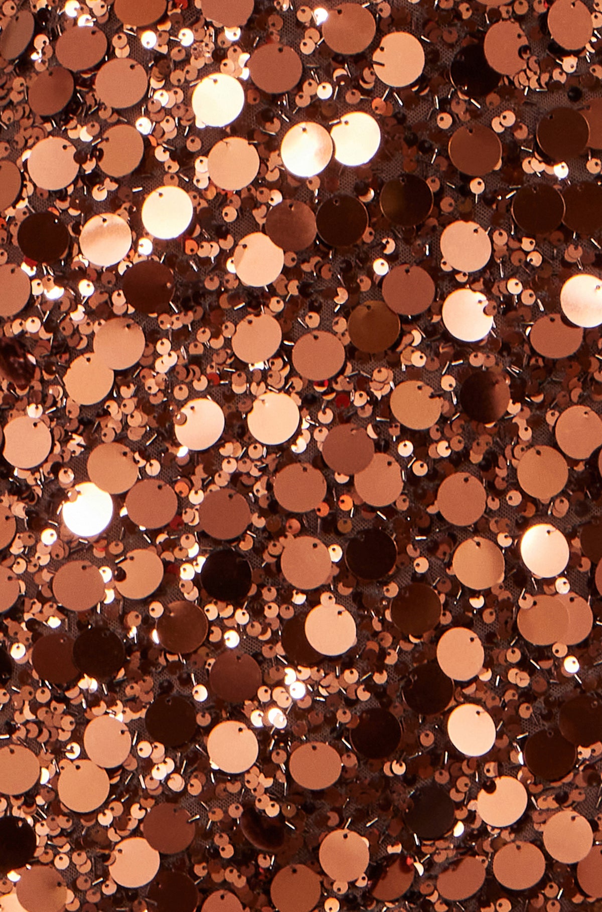 Yumi Copper Big Sequin Mini Skirt Skirts Yumi