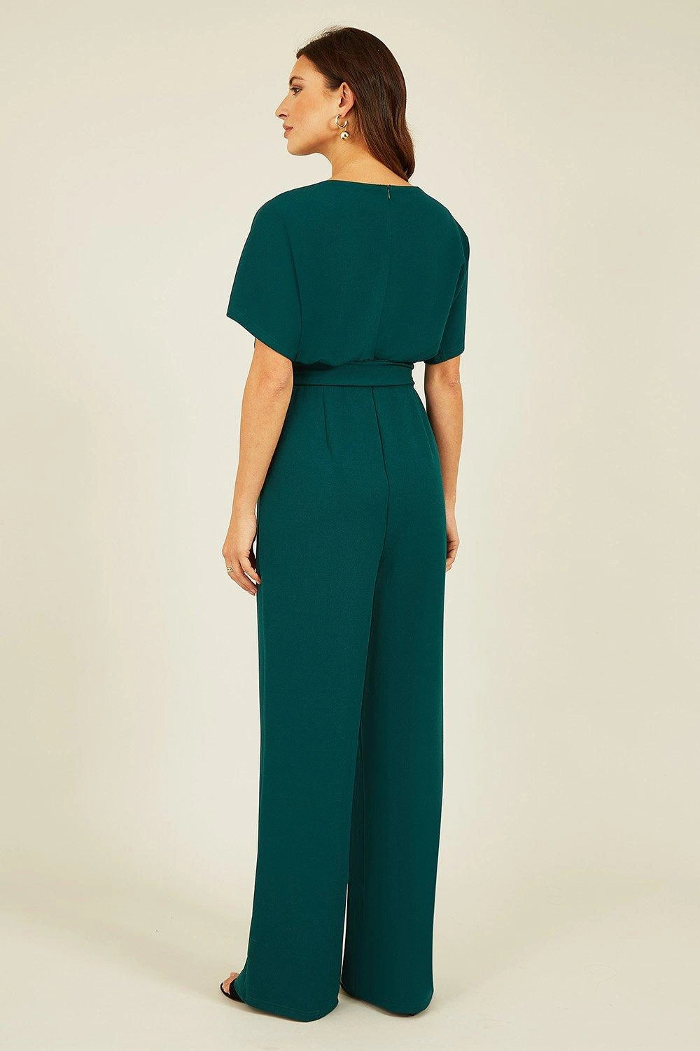 Mela Green Batwing Stretch Jumpsuit Mela