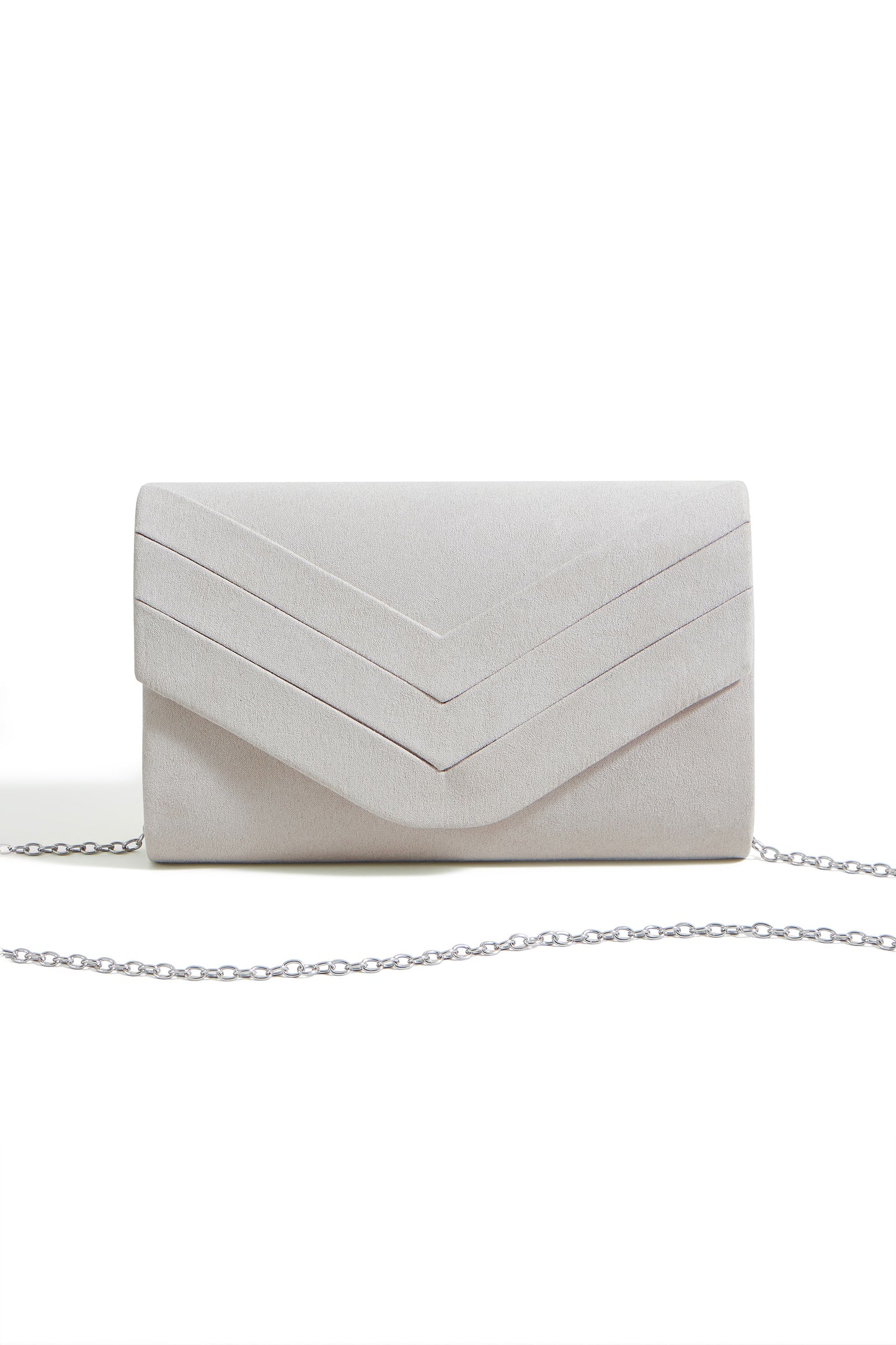 Yumi Ivory Shimmer Envelope Clutch Bag ACC BAGS Yumi