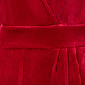 Yumi Red Jumpsuit With Angel Sleeves JUMPSUIT Yumi