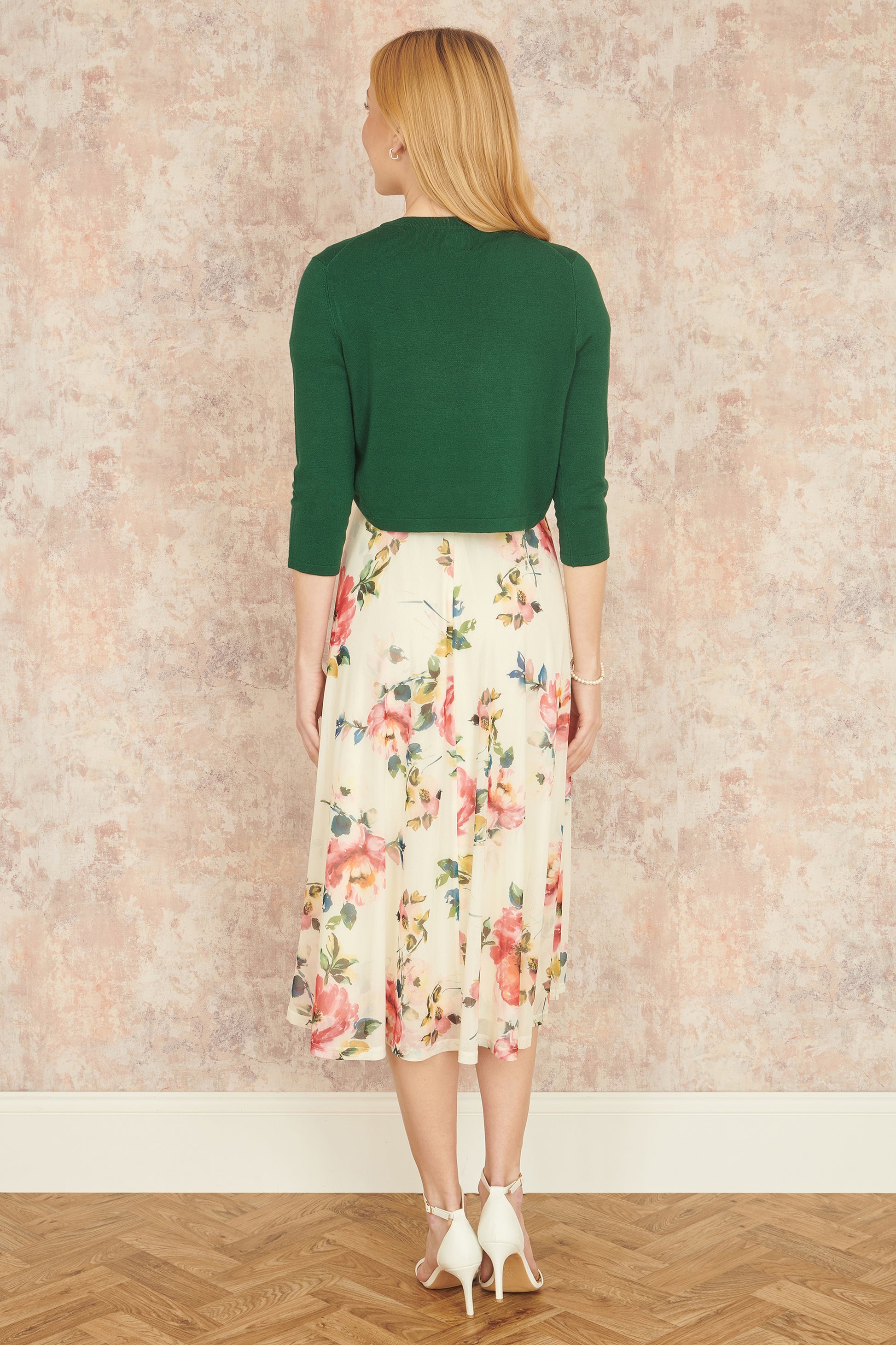 Yumi Dark Green Knitted Bolero Yumi