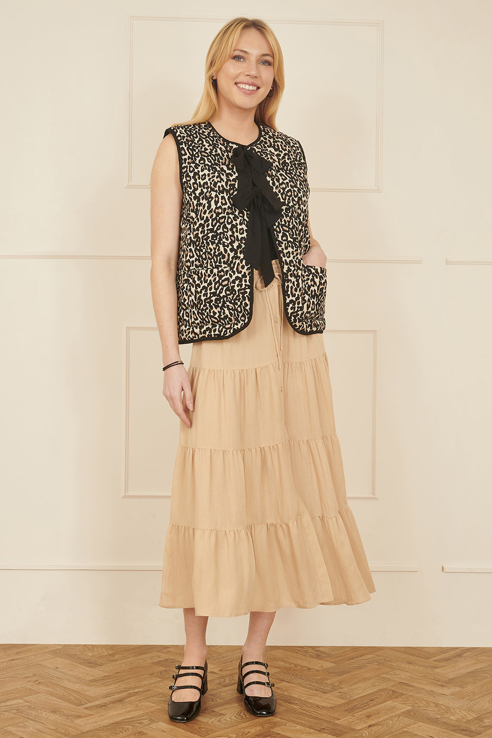 Yumi Stone Midi Boho Skirt SKIRT Yumi