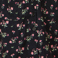 Yumi Black Floral Print Pinafore Dress With Button Up Dress Casual Yumi