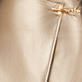 Yumi Gold Faux Leather Wrap Mini Skirt Skirts Yumi