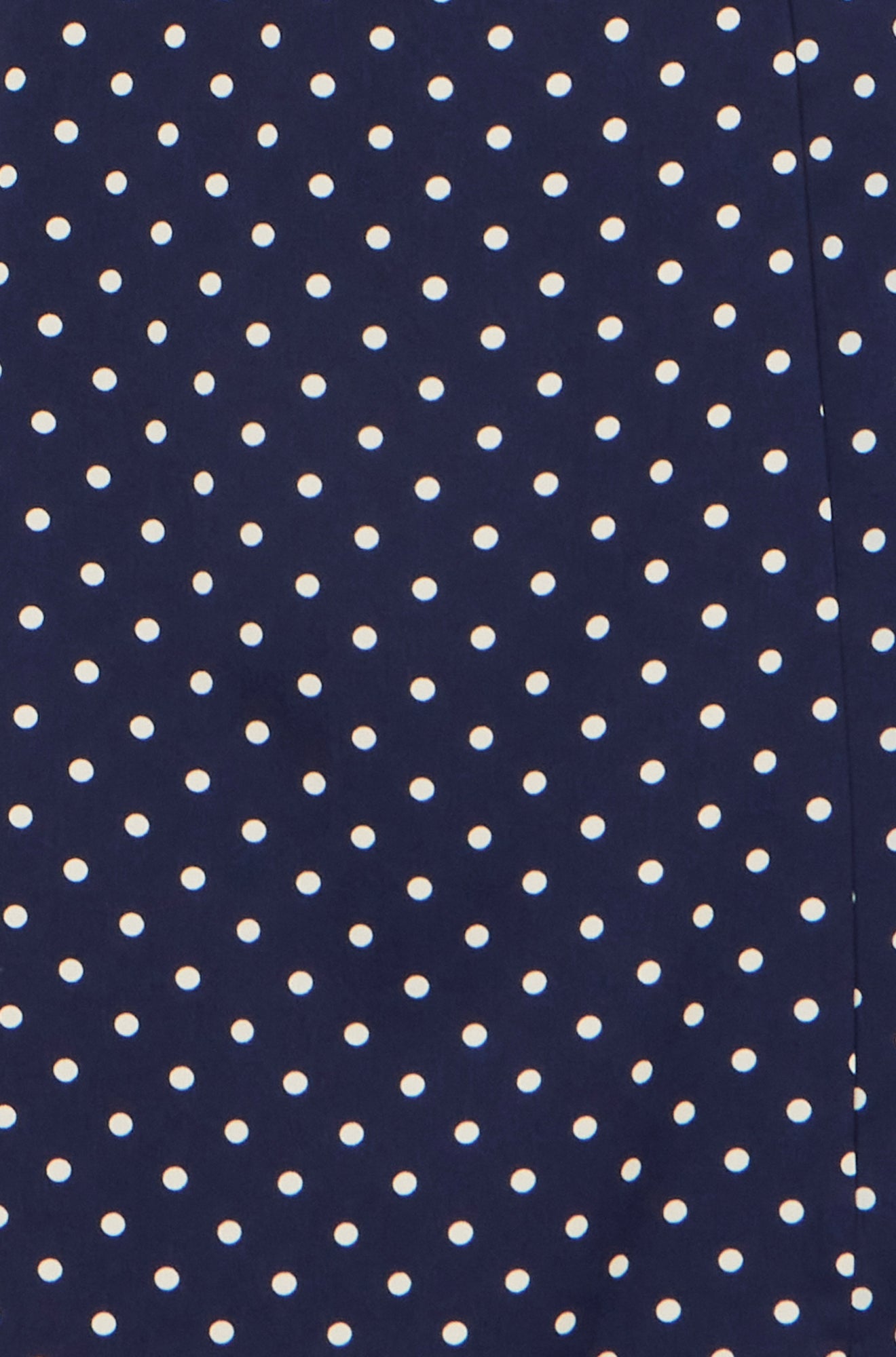 Yumi Navy Spot Wrap Midi Tea Dress Dress Casual Yumi