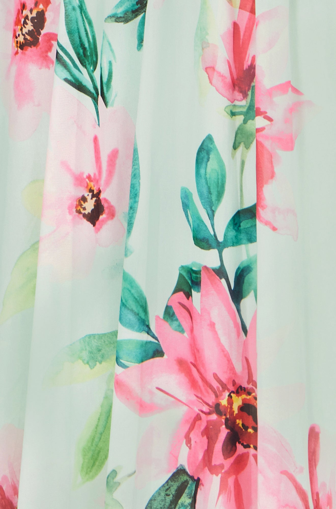 Yumi Mint Mesh Floral Maxi Dress Dress Occasion Yumi