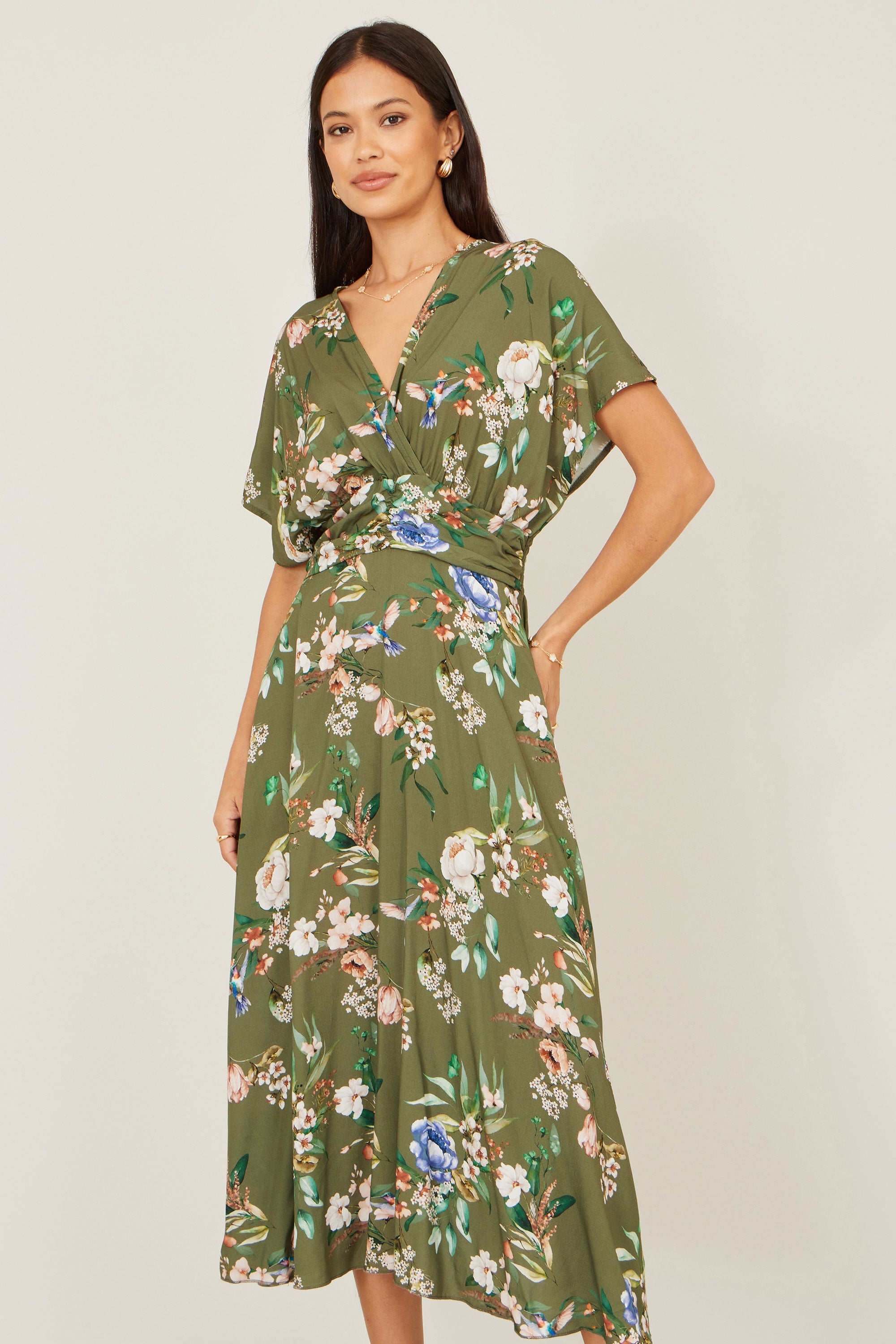 green yumi dress Buy Yumi Green Velvet Frill One Shoulder Midi Dress With Split Hem from  Next USA