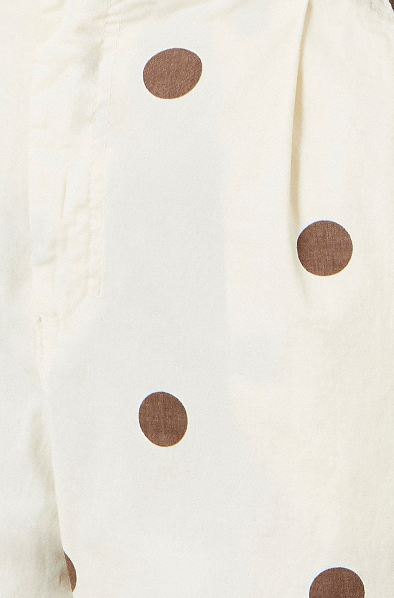 Yumi Brown Spot Print Cotton Canvas Chinos TROUSER Yumi