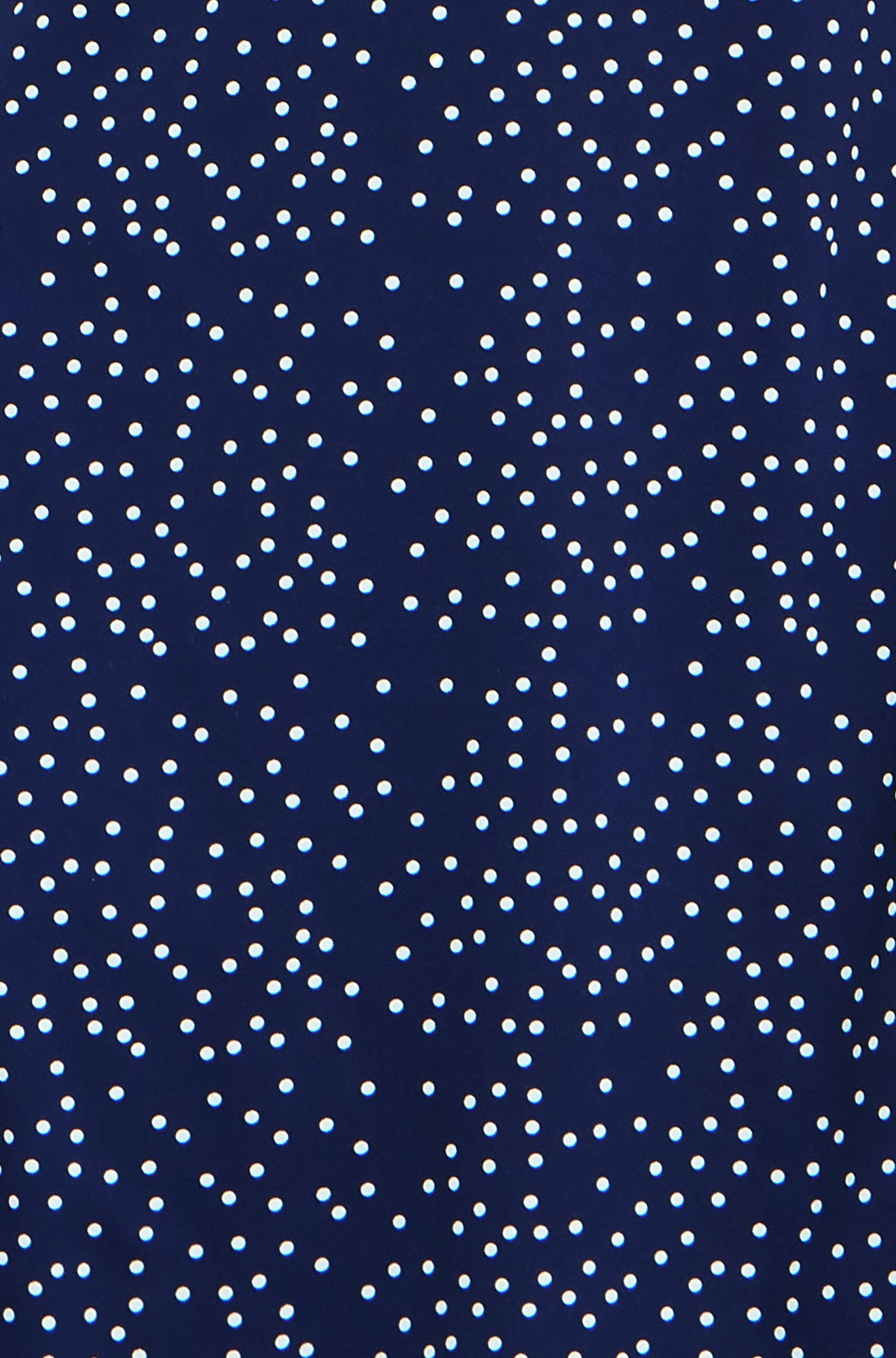 Yumi Navy Spot Print Lace Trim Skater Dress Dress Casual Yumi