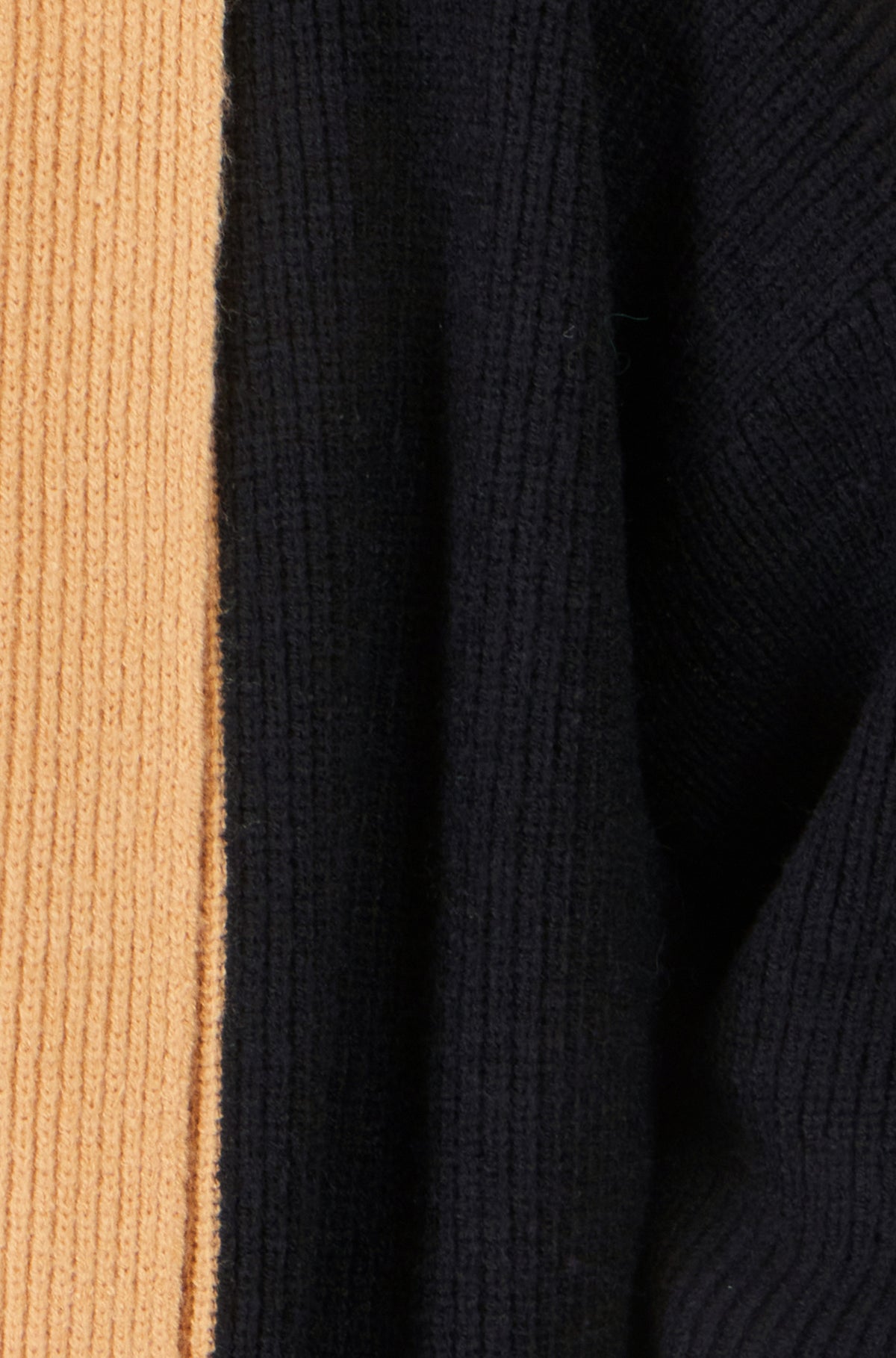 Yumi Black Open Cardigan With Contrast Border Knit Cardigan Yumi