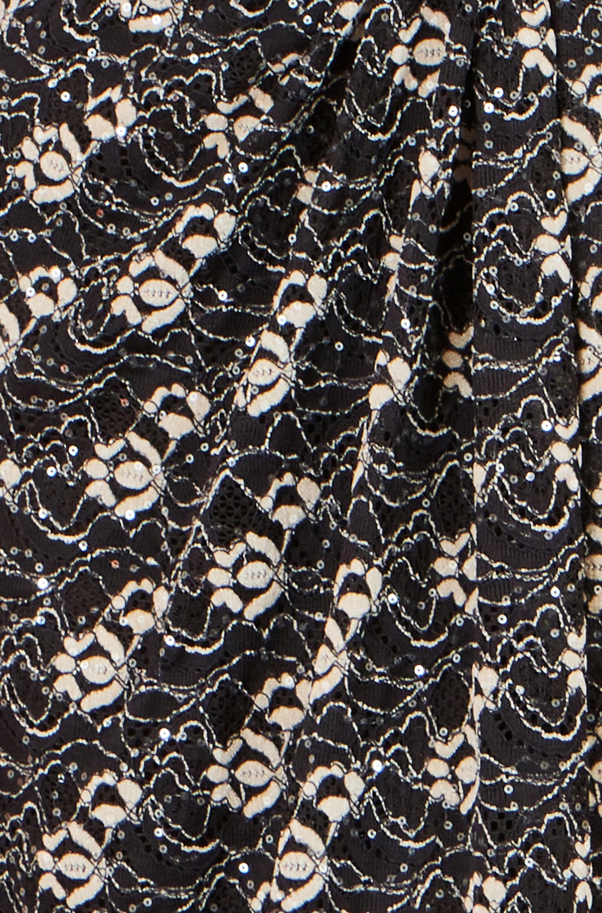 Yumi Black Brushed Lace Wrap Dress With Sequin Dress Party Yumi