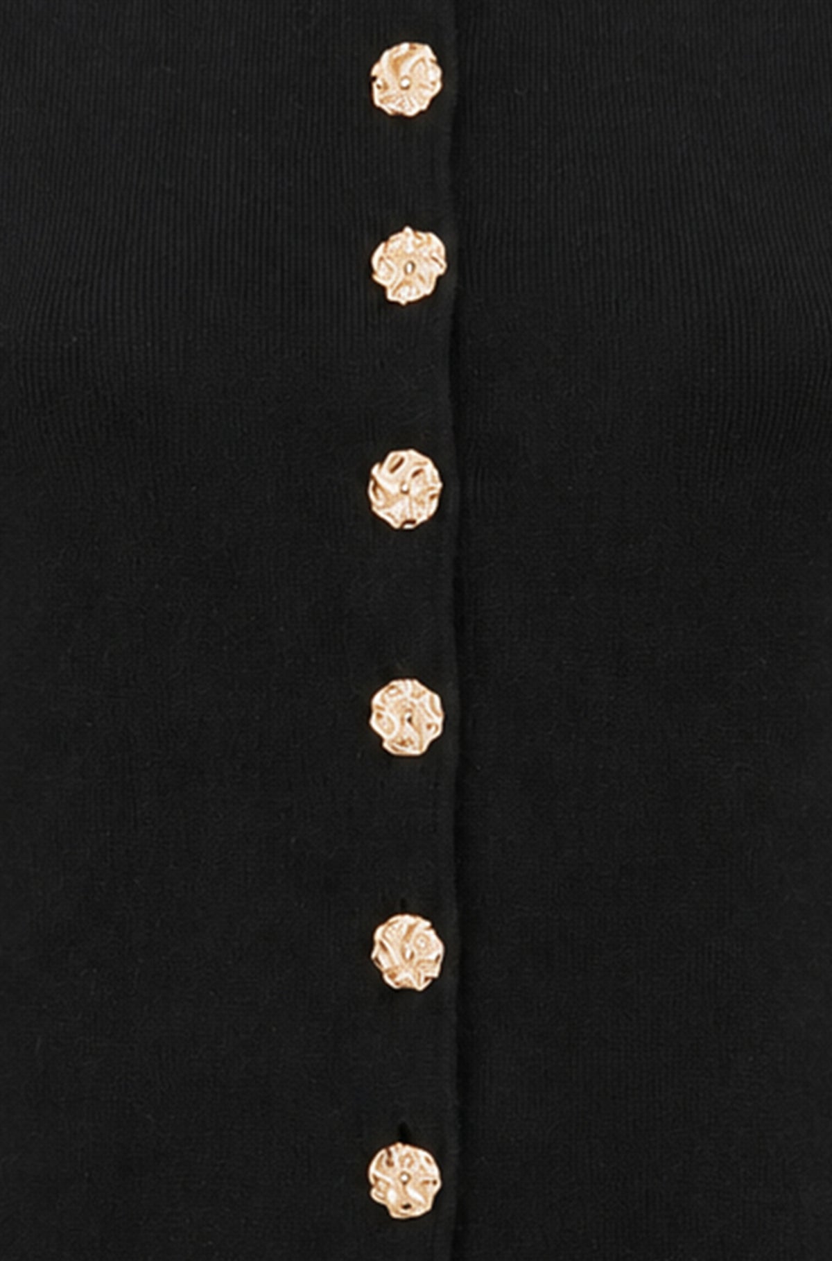 Yumi Black Knitted Fitted Peplum Cardigan Knit Cardigan Yumi