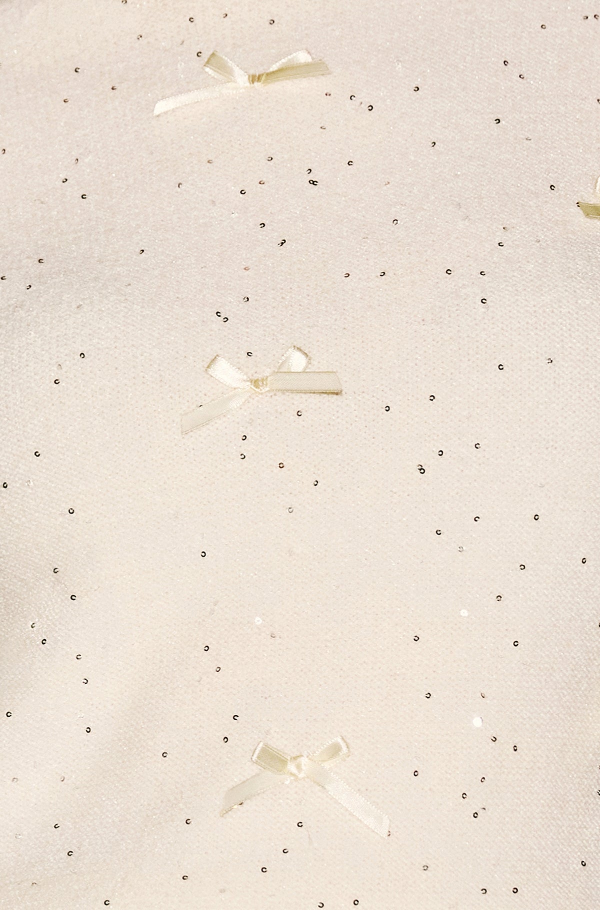 Yumi Ivory Sparkle Bow Jumper
