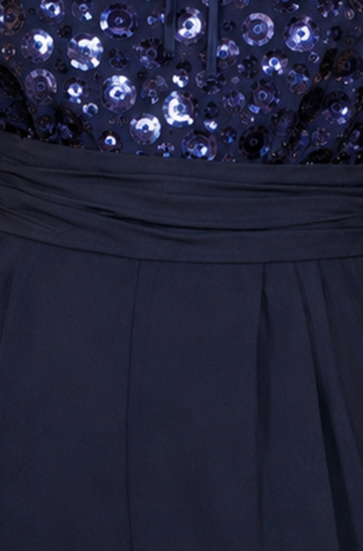 Yumi Navy Long Sleeve Sequin Jumpsuit Jumpsuit Yumi