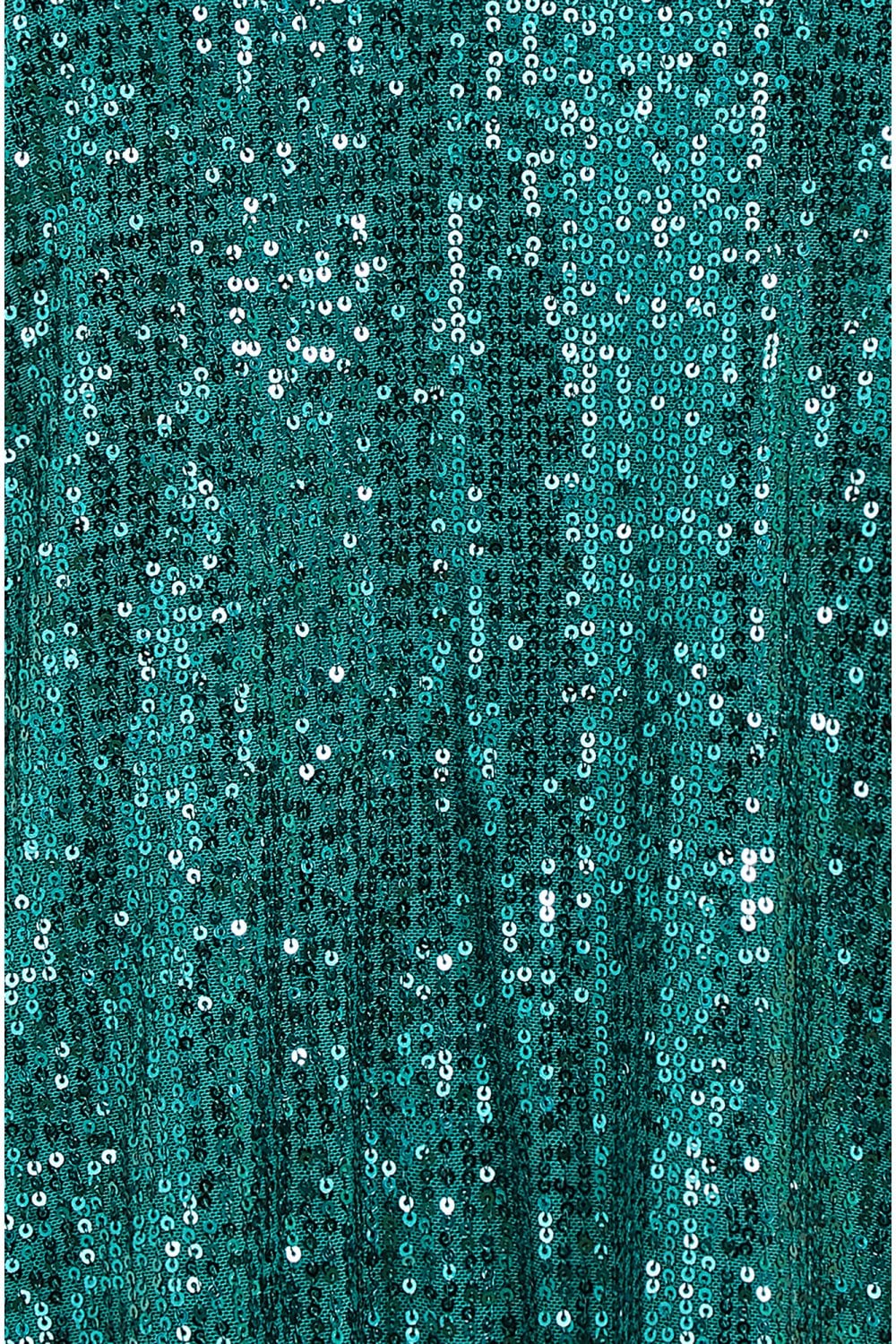 Yumi Green Sequin Top With Fluted Sleeve Yumi